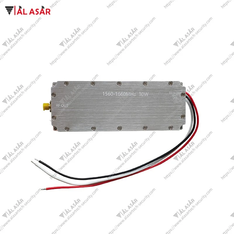 Rf Power Amplifier Module Built-in Circulator 30w 1560-1660MHz 30W Anti Drone LoRa Module For Drone Defense Drone Signal Jamming suppliers