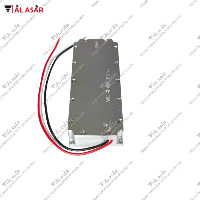 Rf Power Amplifier Module Built-in Circulator 30w 1560-1660MHz 30W Anti Drone LoRa Module For Drone Defense Drone Signal Jamming price